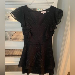 Black ruffle dress size xs